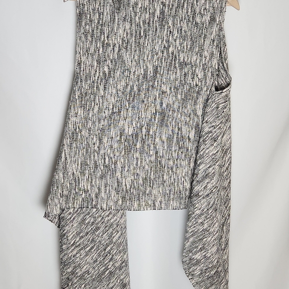 EXPRESS Sleeveless Long Cardigan Weaved Sweater OS Cotton Blend - Picture 9 of 10